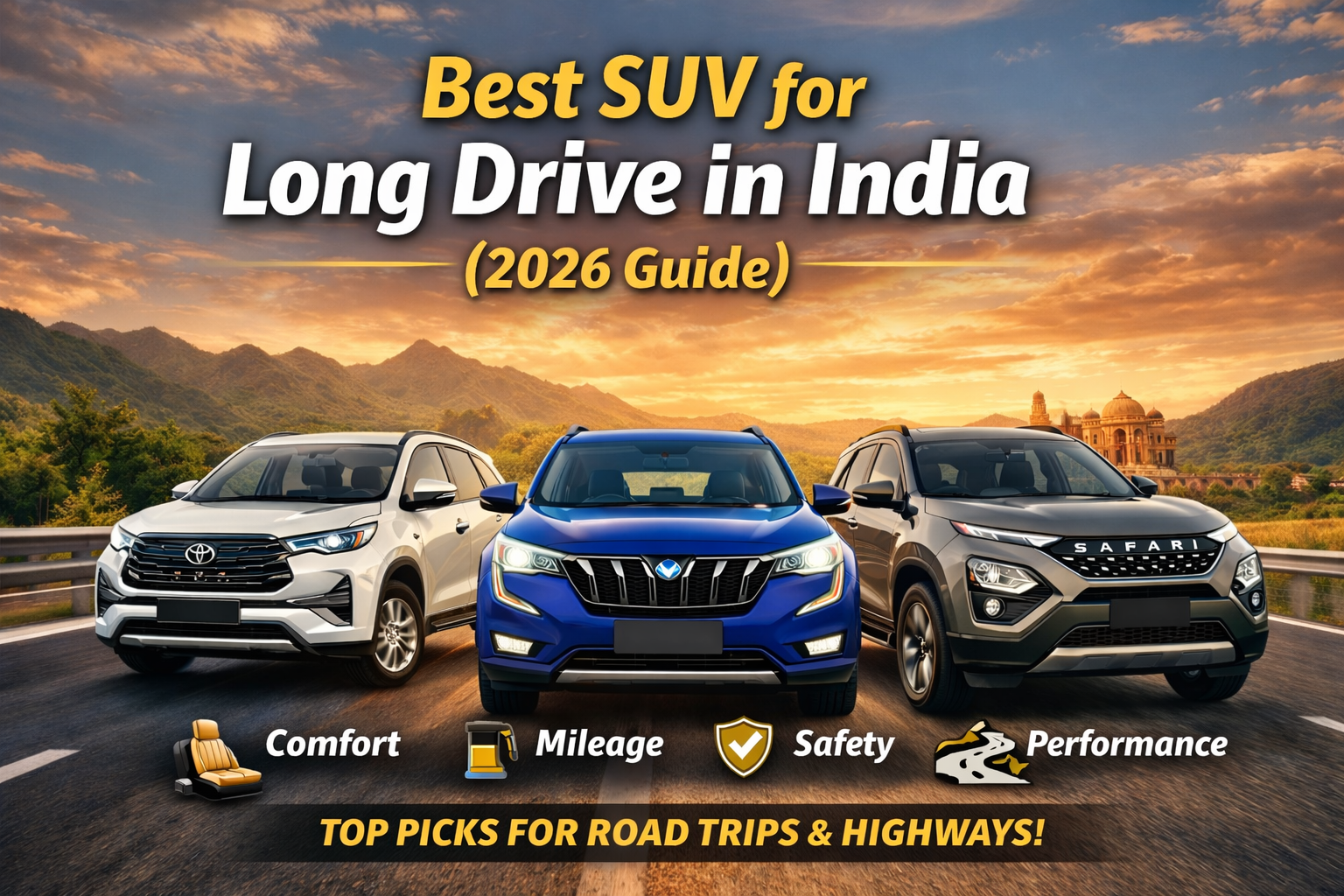 Best SUV for Long Drive in India