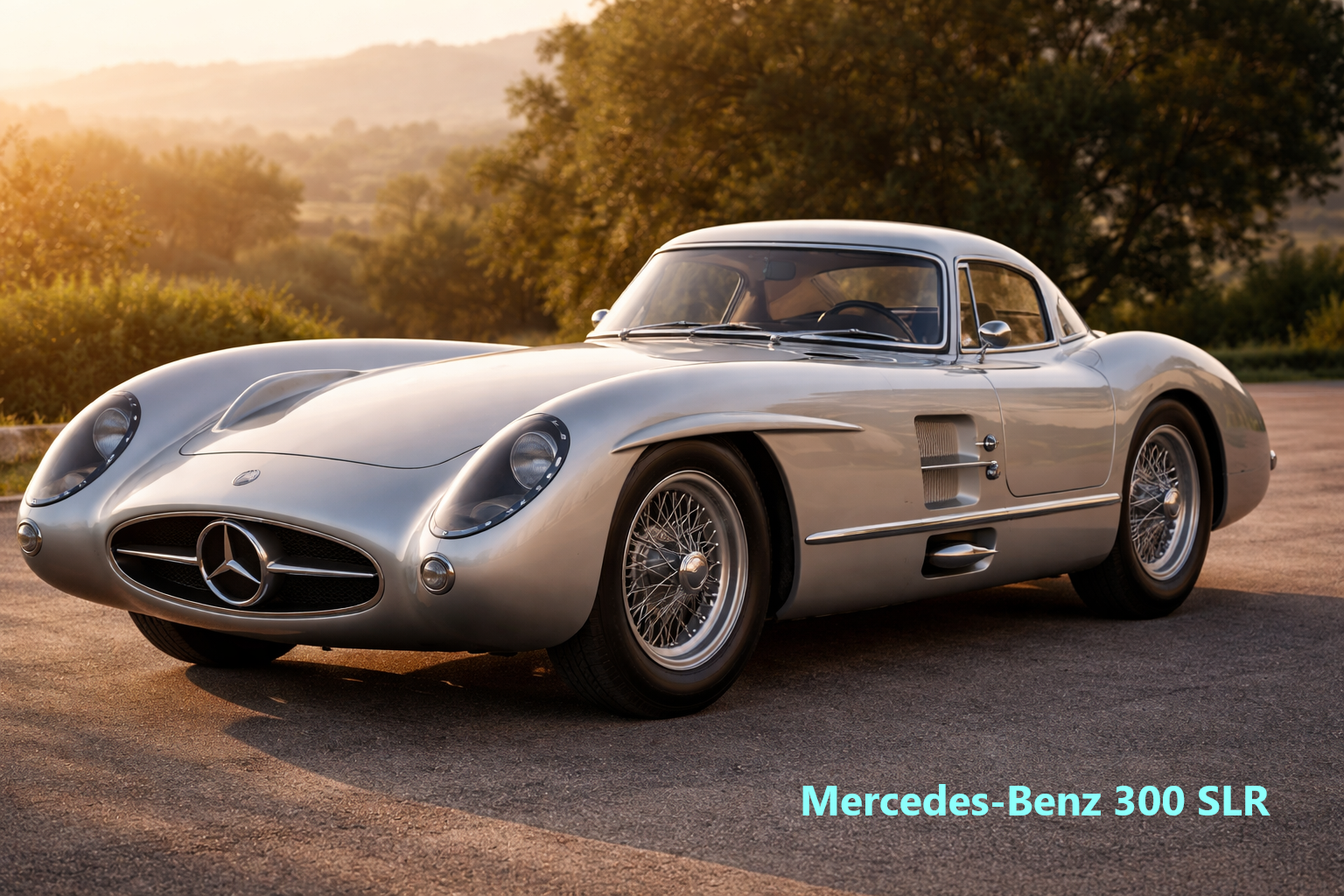 Mercedes-Benz 300 SLR classic racing car